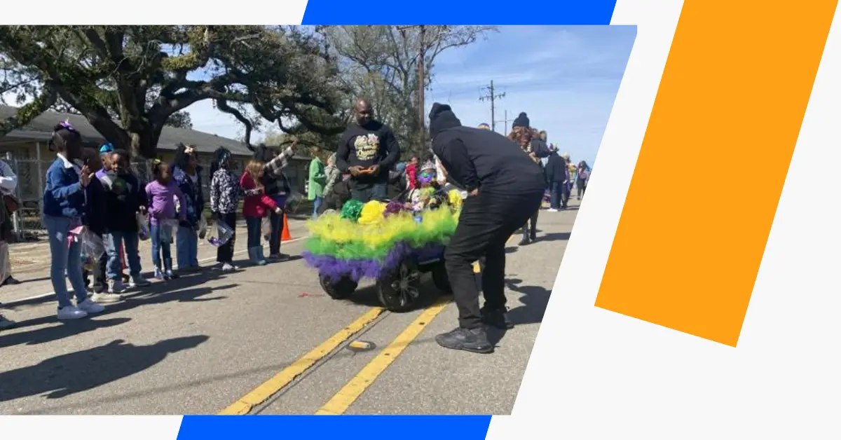 Port Allen Elementary School Holds Its Mardi Gras Parade