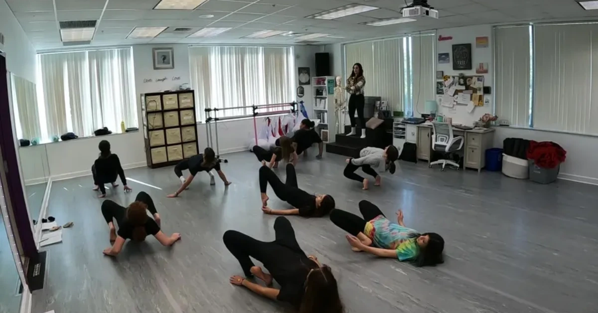 A dance class at the Academie da Vinci Charter School for the Arts and Technology. 
