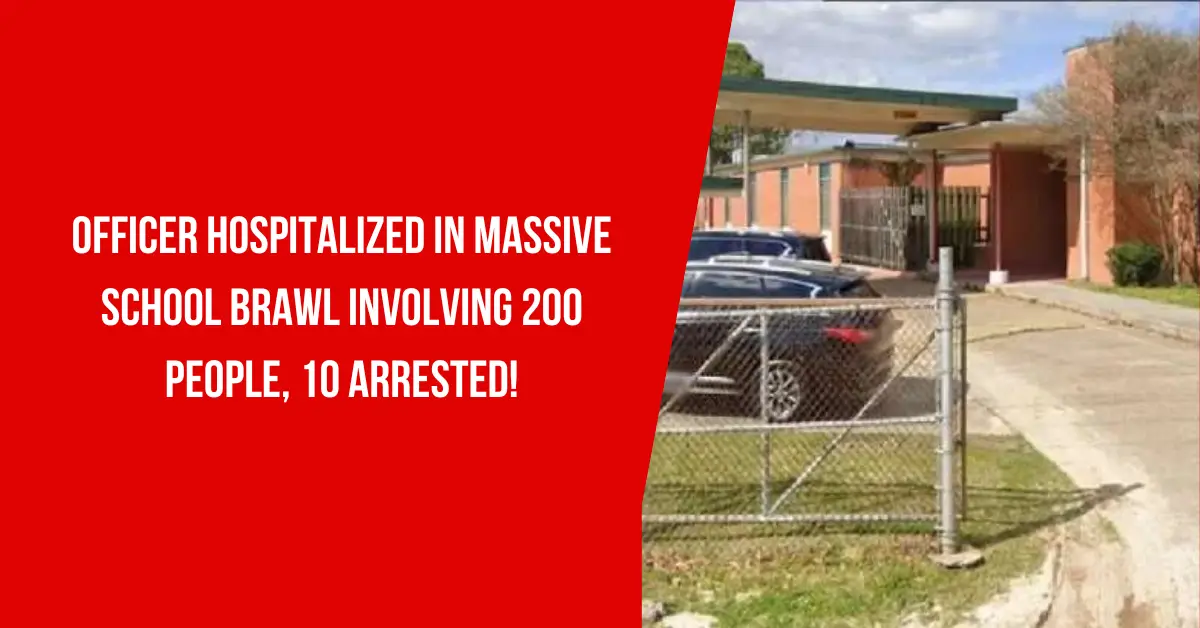 Officer Hospitalized in Massive School Brawl Involving 200 People, 10 Arrested!