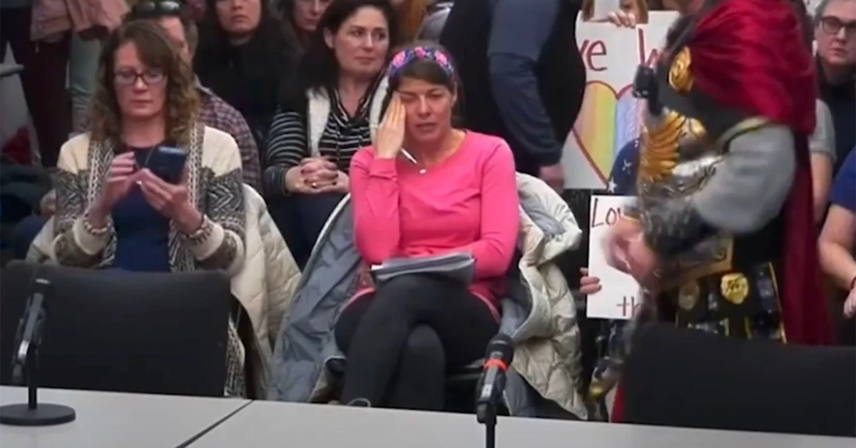 Father Dresses As Julius Caesar To Protest Teacher's Gender-fluid Attire At School Board Meeting