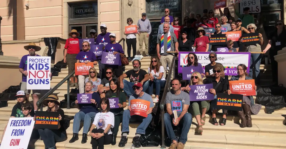 St. Pete Rally Against Proposed Florida Gun Laws Draws Parkland Families And Anti-Gun Violence Groups