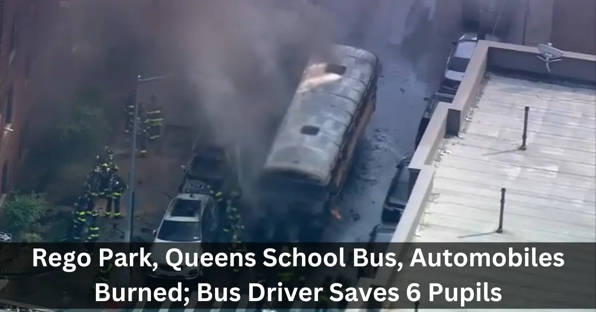 Rego Park, Queens School Bus, Automobiles Burned; Bus Driver Saves 6 Pupils