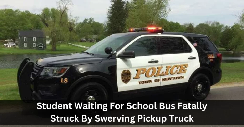 Student Waiting For School Bus Fatally Struck By Swerving Pickup Truck