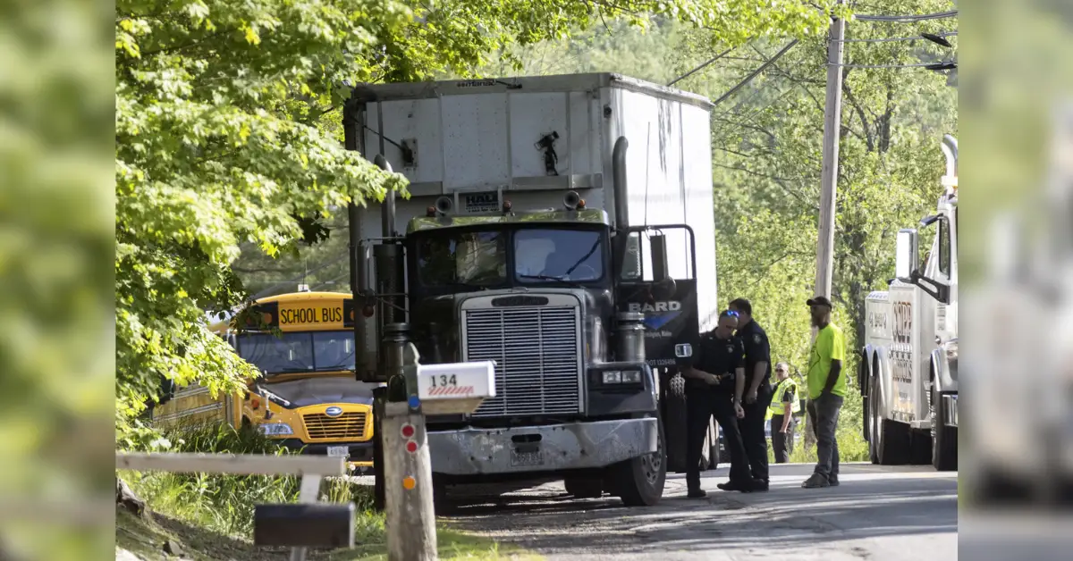 Teenager Hit By Tractor-Trailer After Disembarking School Bus In Gray