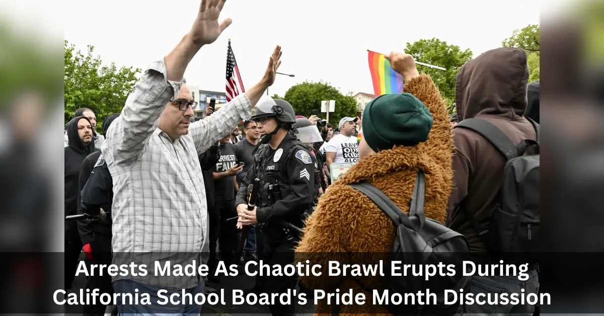 Arrests Made As Chaotic Brawl Erupts During California School Board's Pride Month Discussion