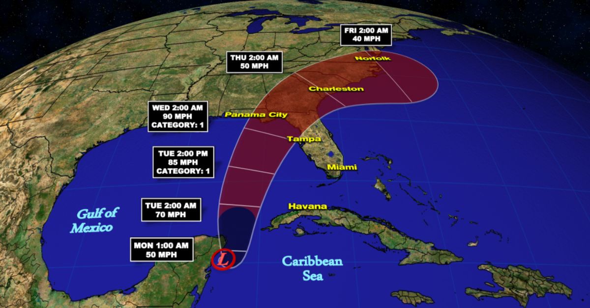 Tropical Cyclone Idalia Develops Over the Gulf of Mexico