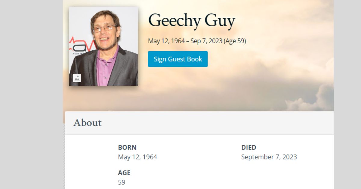 Geechy Guy Obituary