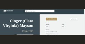 Ginger Mayson Passed Away