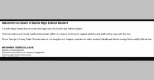 DuVal High School Student Loses Life in Lanham, Maryland Shooting Near School